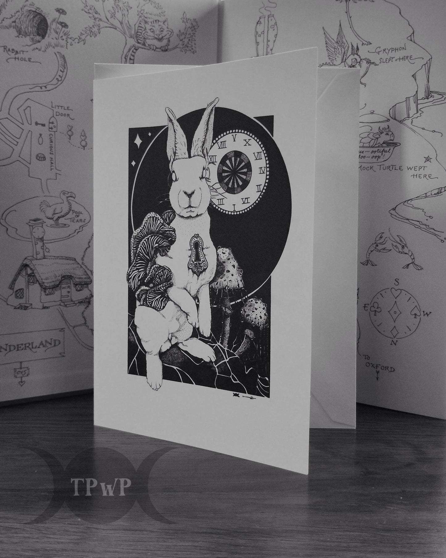 ‘Down the Rabbit Hole’ Greeting Card