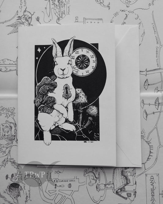 ‘Down the Rabbit Hole’ Greeting Card