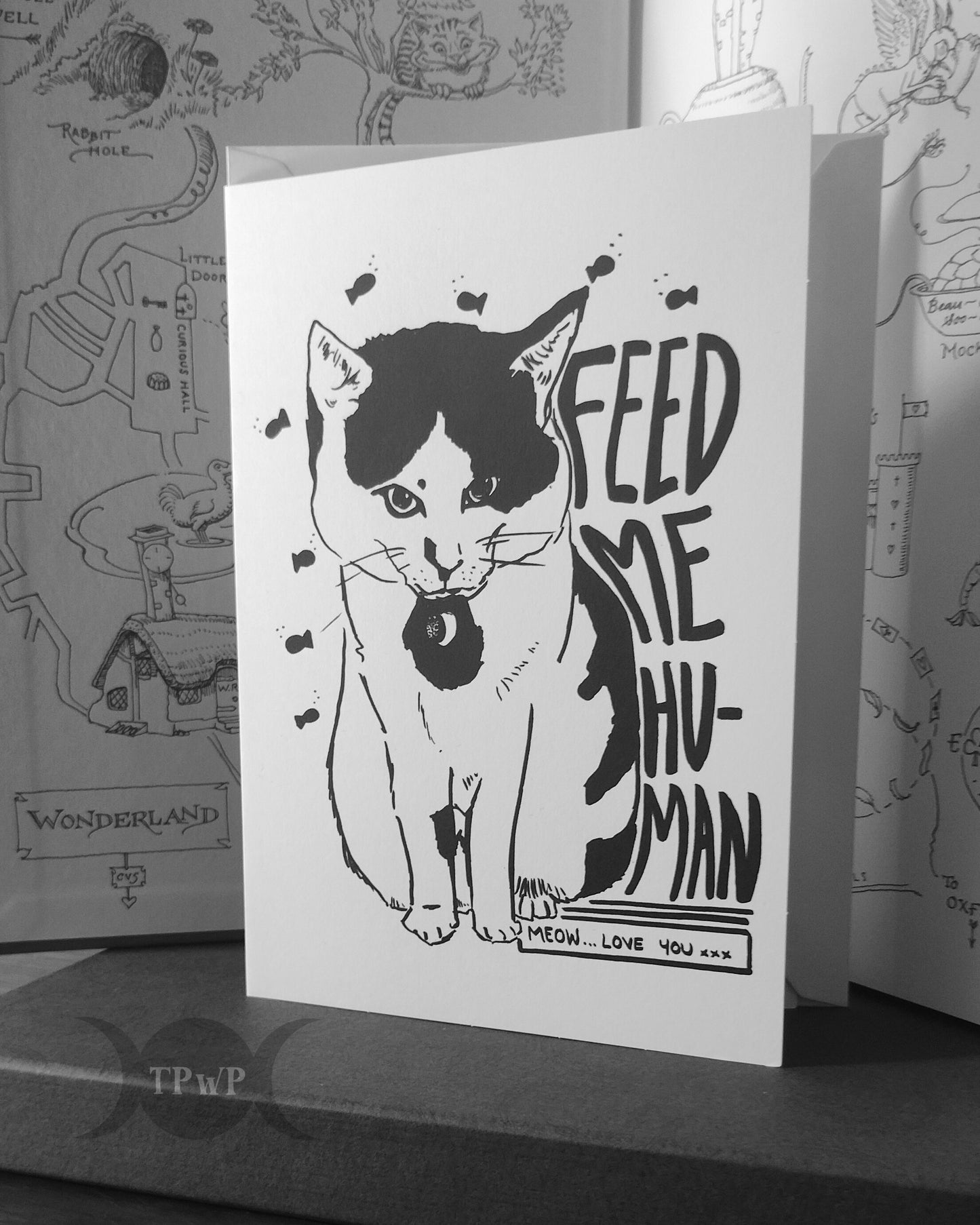 ‘Feed me Human’ Greeting card