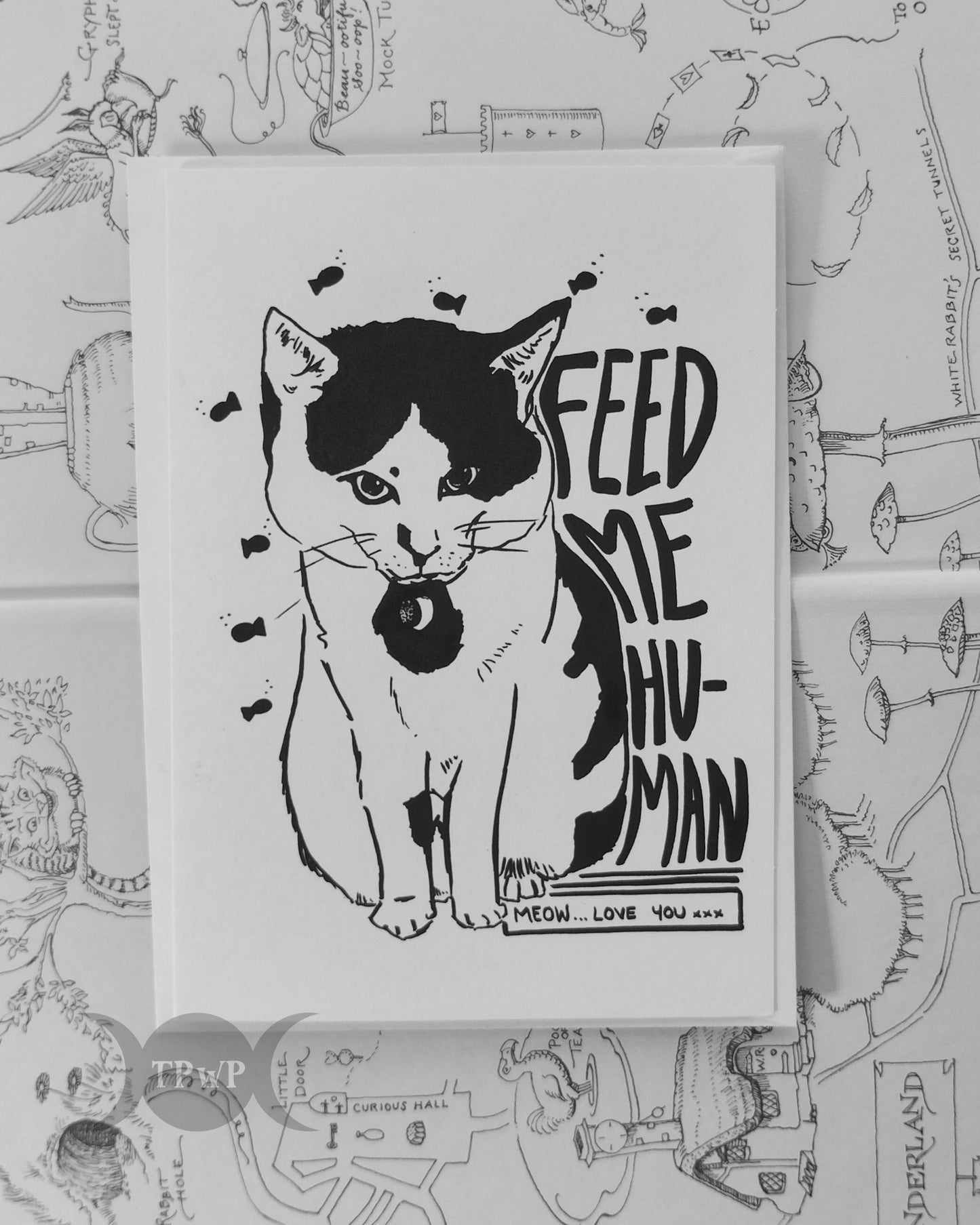 ‘Feed me Human’ Greeting card
