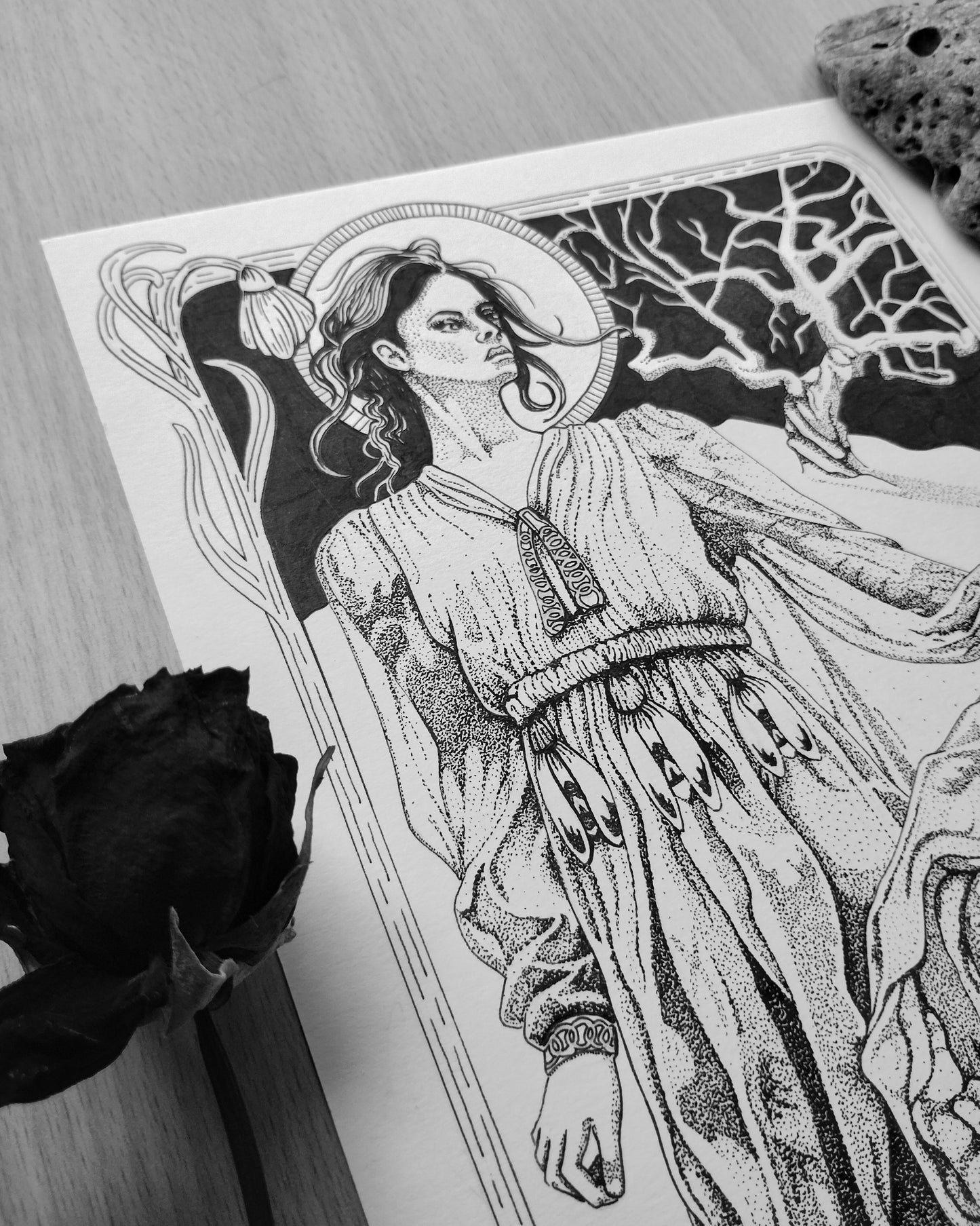 Imbolc, Original Pen and Ink Artwork