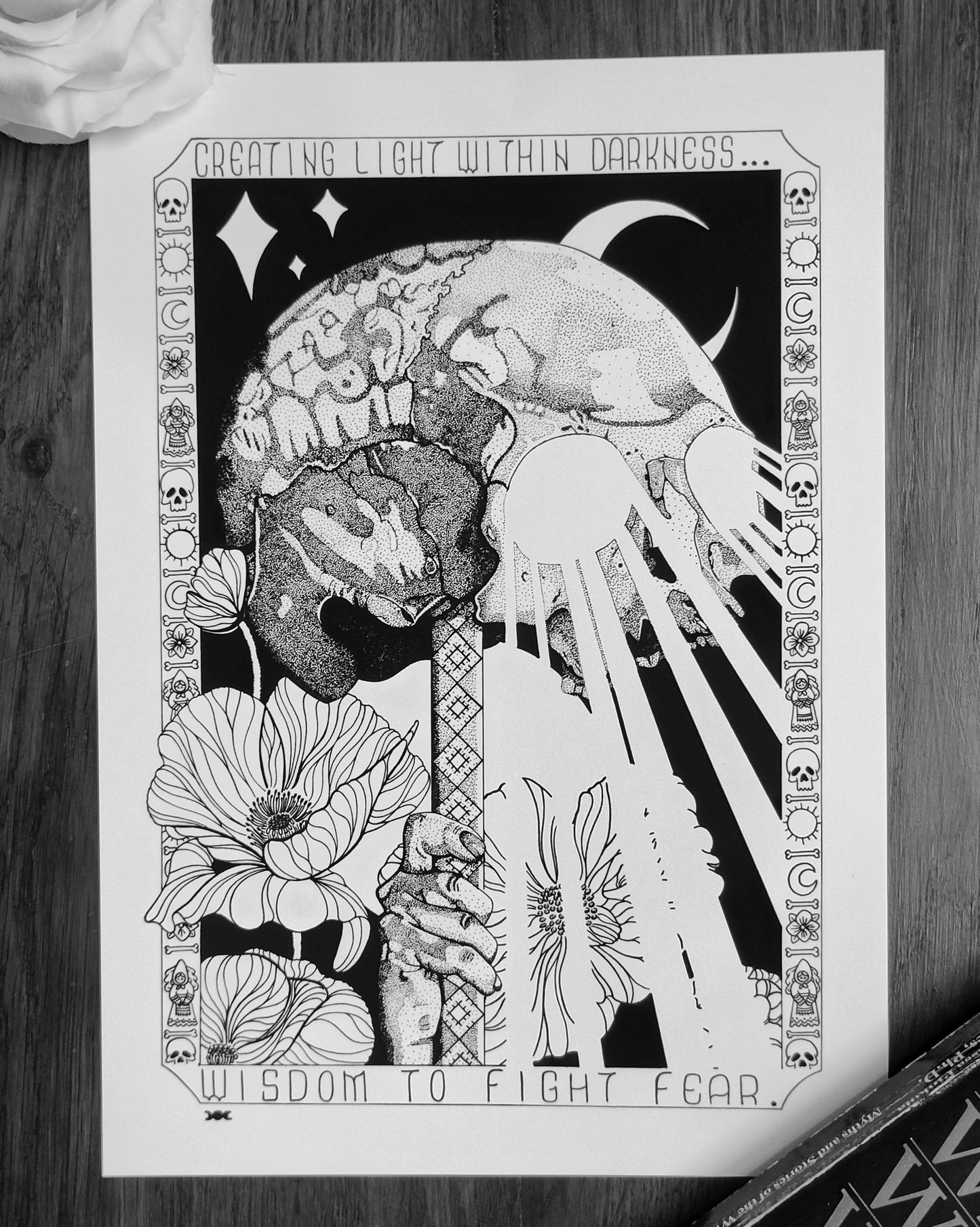 Light Within darkness, A4 Art Print