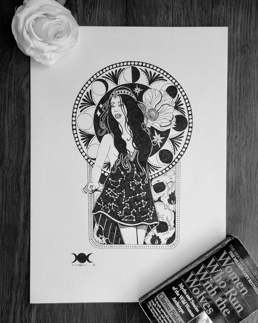 ‘Urania’ Original Pen and Ink Artwork