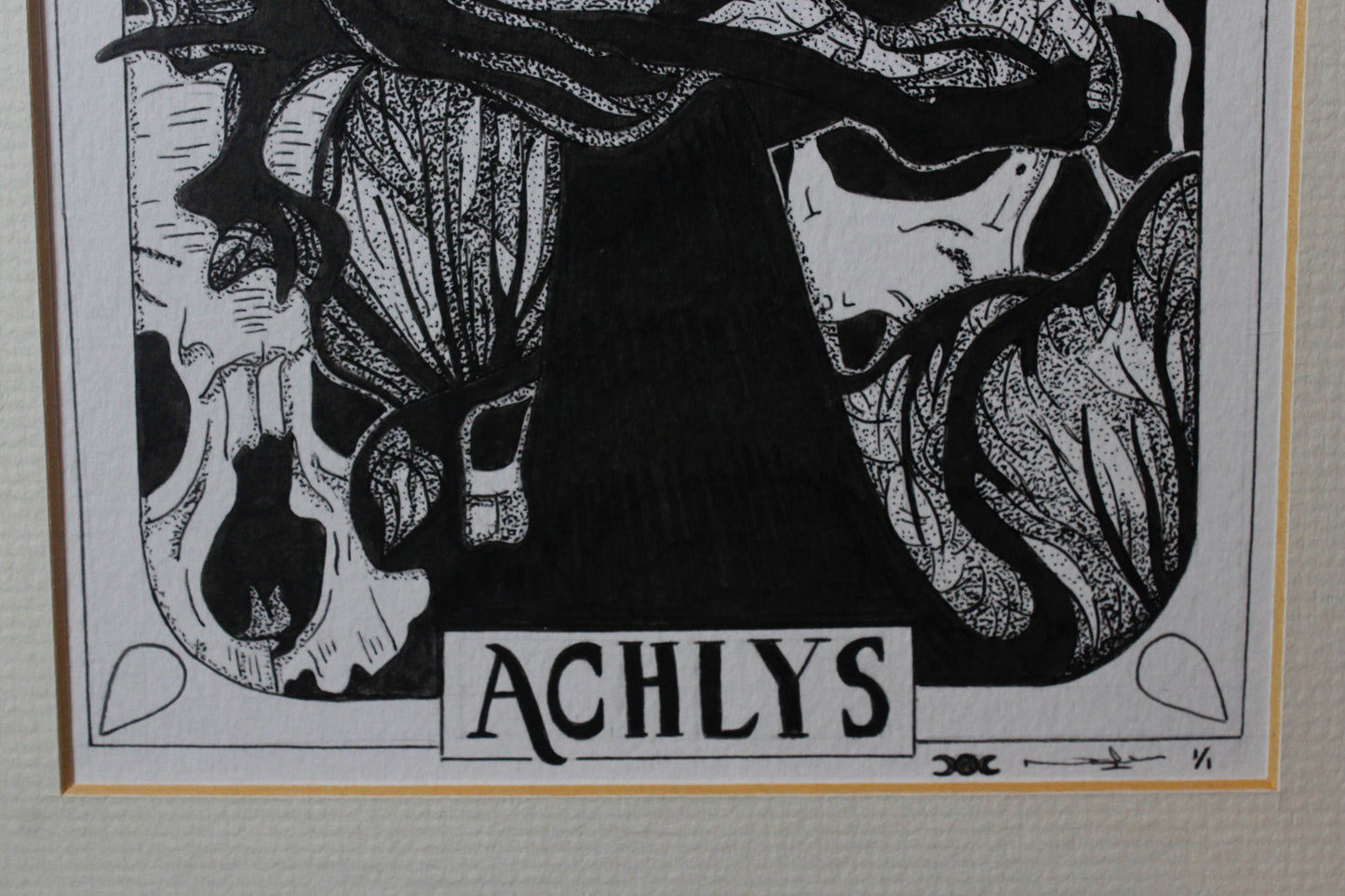 ‘Achlys’ Original pen and ink artwork