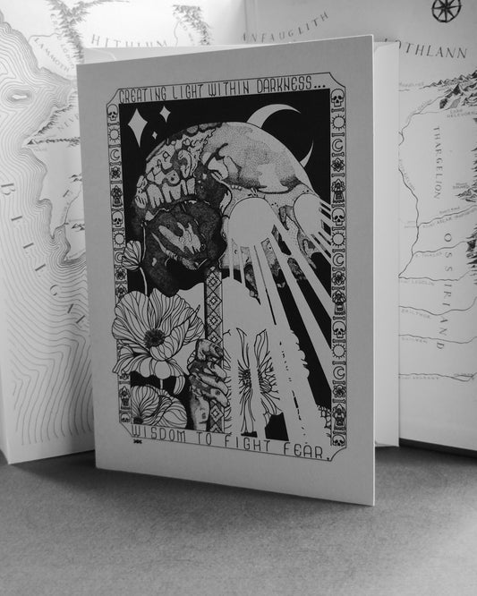 Light Within Darkness, Greeting Card