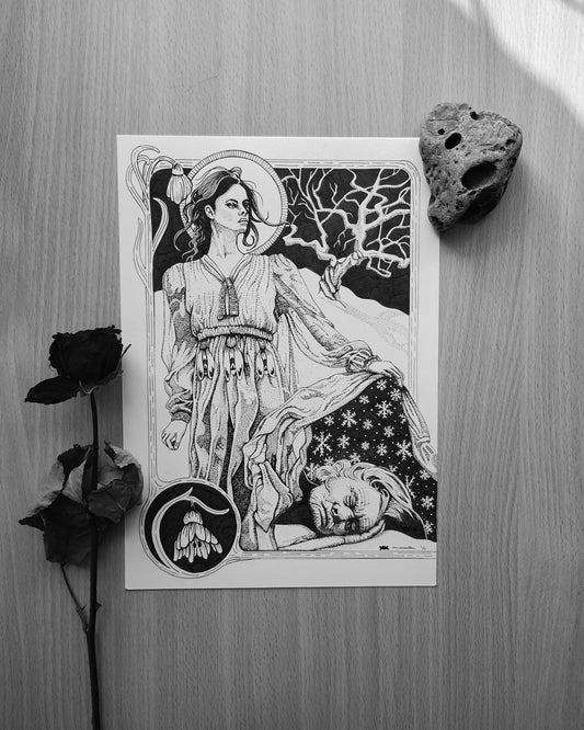 Imbolc, Original Pen and Ink Artwork